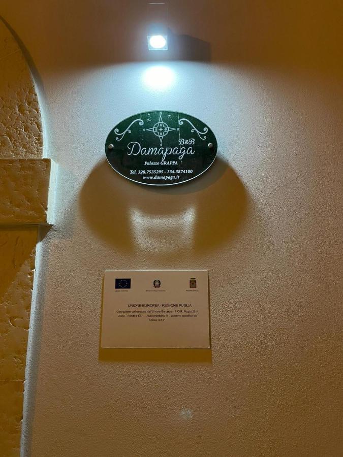 B&B Damapaga Palazzo Grappa Galatina Buitenkant foto